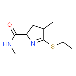 2H-Pyrrole-2-carboxamide,5-(ethylthio)-3,4-dihydro-N,4-dimethyl-(9CI)结构式