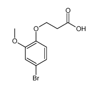 3-(4-bromo-2-methoxyphenoxy)propanoic acid结构式