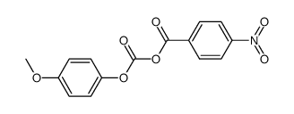 [carbonic acid-(4-methoxy-phenyl ester)]-(4-nitro-benzoic acid )-anhydride Structure