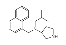 (3S)-N-(2-methylpropyl)-N-(naphthalen-1-ylmethyl)pyrrolidin-3-amine结构式