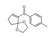 (S)-(+)-2-(p-Toluenesulfinyl)-2-cyclopentenoneethyleneketal Structure
