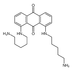 1,8-bis(5-aminopentylamino)anthracene-9,10-dione Structure