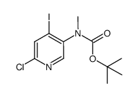 tert-butyl (6-chloro-4-iodopyridin-3-yl)(methyl)carbamate结构式