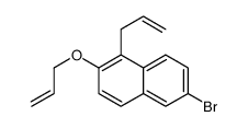 6-bromo-2-prop-2-enoxy-1-prop-2-enylnaphthalene结构式