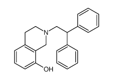 2-(2,2-diphenylethyl)-3,4-dihydro-1H-isoquinolin-8-ol结构式