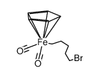 C5H5(CO)2(5-bromopentyl)iron Structure