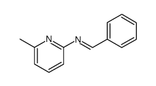 N-benzylidene-2-amino-6-methylpyridine Structure