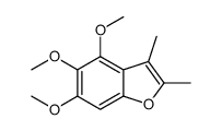 4,5,6-trimethoxy-2,3-dimethyl-1-benzofuran Structure