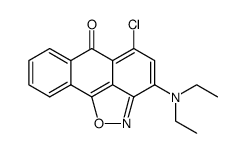 3-diethylamino-5-chloroanthra[1,9-c,d]isoxazol-6-one Structure