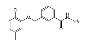 Benzoic acid, 3-[(2-chloro-5-methylphenoxy)methyl]-, hydrazide结构式