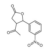 4-acetyl-5-(3-nitrophenyl)oxolan-2-one结构式