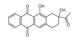 (+/-)-4-demethoxy-6,7-dideoxydaunomycinone Structure