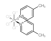 Platinum, tetrachlorobis(4-methylpyridine)-, (OC-6-22)- Structure