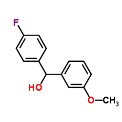 4-FLUORO-3'-METHOXYBENZHYDROL Structure
