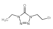 1-(2-bromoethyl)-4-ethyl-1,4-dihydro-5H-tetrazol-5-one structure