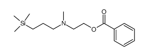 2-(methyl(3-(trimethylsilyl)propyl)amino)ethyl benzoate Structure