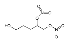 5-hydroxypentane-1, 2-diyl dinitrate Structure