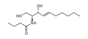 (2S,3R,4E)-2-Butyrylamino-4-decene-1,3-diol结构式