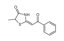5-methyl-2-phenacylidene-1,3-thiazolidin-4-one Structure
