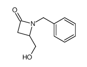 1-Benzyl-4-(hydroxymethyl)azetidin-2-one结构式