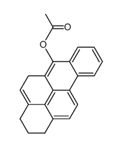 acetic acid-(1,2,3,5-tetrahydro-benzo[def]chrysen-6-yl ester)结构式