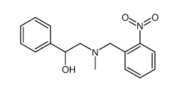 N-(2-Nitrobenzyl)-2-(methylamino)-1-phenyl-1-ethanol结构式