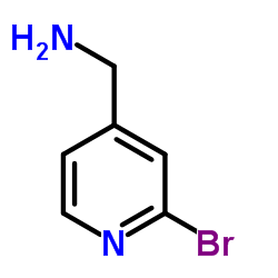 2-溴-4-氨甲基吡啶结构式