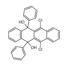 6,11-dichloro-5,12-diphenyl-5,12-dihydro-naphthacene-5,12-diol Structure