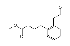 methyl 4-(2-(2-oxoethyl)phenyl)butanoate结构式