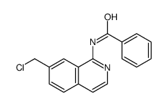 n-[7-(氯甲基)-1-异喹啉]-苯甲酰胺结构式