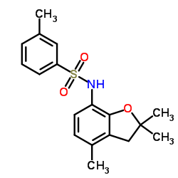 3-Methyl-N-(2,2,4-trimethyl-2,3-dihydro-1-benzofuran-7-yl)benzenesulfonamide结构式