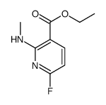 3-Pyridinecarboxylicacid,6-fluoro-2-(methylamino)-,ethylester(9CI) picture