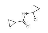 N-(1-chlorocyclopropyl)cyclopropanecarboxamide结构式