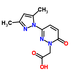 [3-(3,5-Dimethyl-1H-pyrazol-1-yl)-6-oxo-1(6H)-pyridazinyl]acetic acid Structure