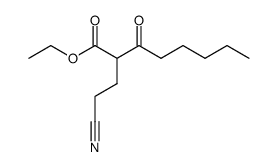 ethyl 2-(2-cyanoethyl)-3-oxooctanoate结构式