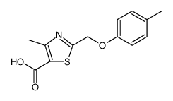 5-Thiazolecarboxylic acid, 4-methyl-2-[(4-methylphenoxy)methyl]结构式