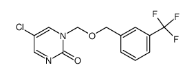 1-(3-Trifluoromethylbenzyloxy)methyl-5-chloropyrimidin-2-one结构式