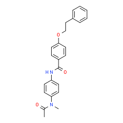 N-{4-[Acetyl(methyl)amino]phenyl}-4-(2-phenylethoxy)benzamide Structure