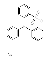 Benzenesulfonic acid, 2-(diphenylphosphino)-,sodium salt (1:1) structure