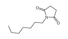 1-heptylpyrrolidine-2,5-dione结构式