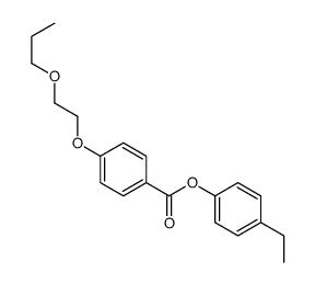 (4-ethylphenyl) 4-(2-propoxyethoxy)benzoate结构式