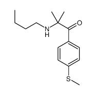 2-(butylamino)-2-methyl-1-(4-methylsulfanylphenyl)propan-1-one Structure