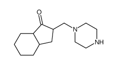 2-(piperazin-1-ylmethyl)-2,3,3a,4,5,6,7,7a-octahydroinden-1-one Structure
