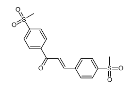 1,3-bis(4-methylsulfonylphenyl)prop-2-en-1-one Structure
