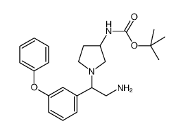3-N-BOC-AMINO-1-[2-AMINO-1-(3-PHENOXY-PHENYL)-ETHYL]-PYRROLIDINE Structure
