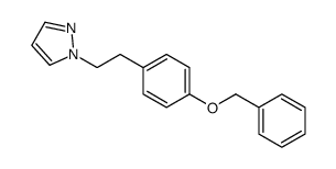 1-[2-(4-phenylmethoxyphenyl)ethyl]pyrazole结构式