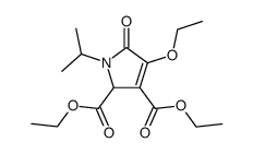 diethyl 4-ethoxy-1-isopropyl-5-oxo-2,5-dihydro-1H-pyrrole-2,3-dicarboxylate Structure