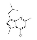 4-chloro-2,6-dimethyl-8-(2-methylpropyl)imidazo[1,5-a]pyrimidine结构式