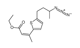 ethyl 3-[5-(3-azidobutyl)thiophen-2-yl]but-2-enoate Structure