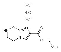 Ethyl 5,6,7,8-tetrahydroimidazo[1,2-a]pyrazine-2-carboxylate dihydrochloride hydrate structure